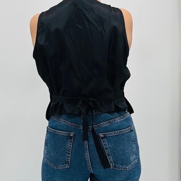 Vintage 90’s Steampunk Victorian Goth Military Velvet Embroidered Holiday Vest - Picture 7 of 14